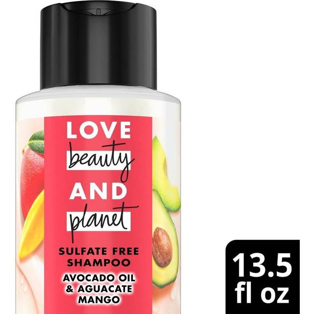 Love Beauty and Planet, 3 in 1 Shampoo for Waves and Curls, Avocado Oil Aguacate Mango and Vitamin E, 400 ml (13.5 fl oz)
