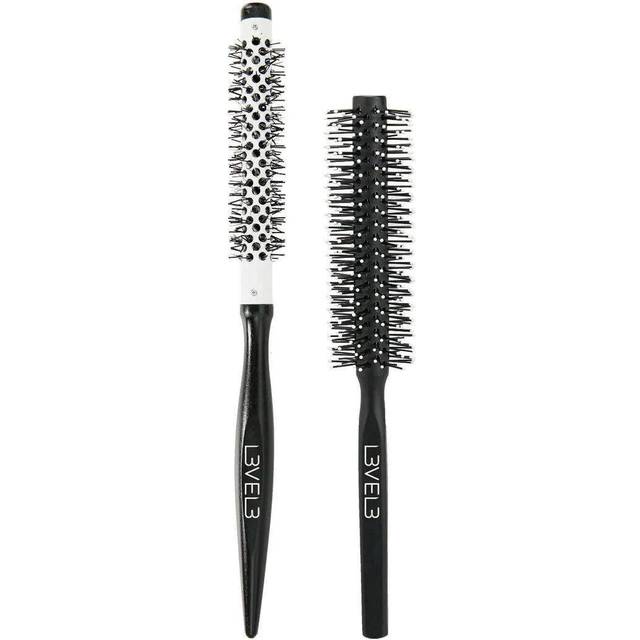 L3VEL3 Wooden Round Brush Set