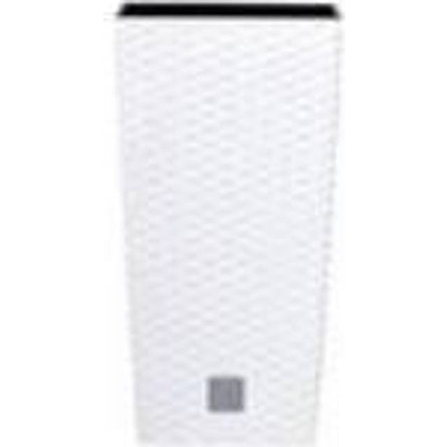 Prosper Plast DRTS265-S449 26.5 x 26.5 x 50 cm Rato Square Flowerpot - White (12-Piece)