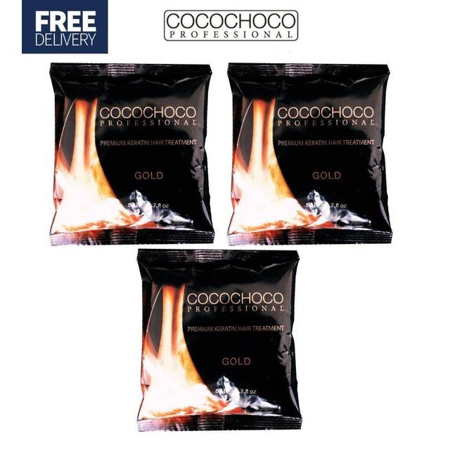 Cocochoco gold hair keratin treatment 50ml sachet - buy 3 get 1 free