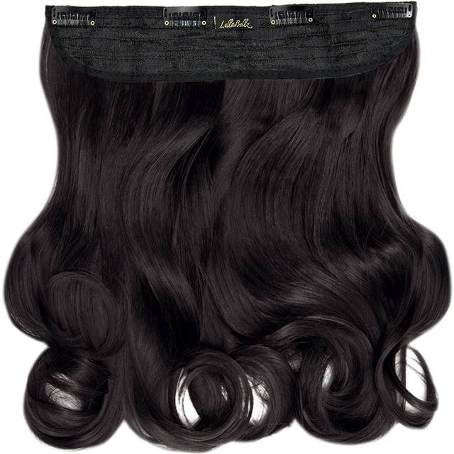 Thick 16" 1 Piece Curly Clip In Hair Extensions - LullaBellz - Raven