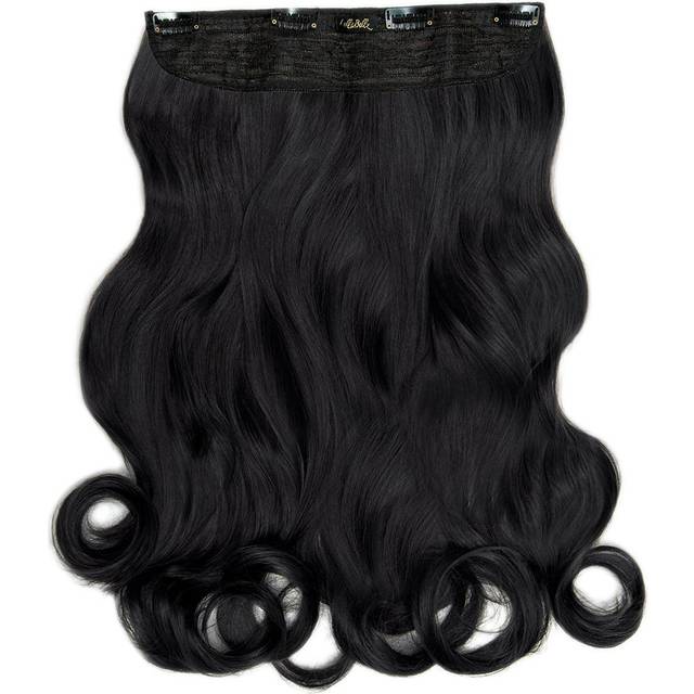 Thick 20" 1 Piece Curly Clip In Hair Extensions - LullaBellz - Jet Black