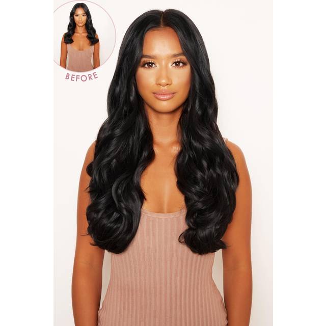 Lullabellz Thick 20 inch 1 Piece Curly Clip in Hair Extensions - Natural