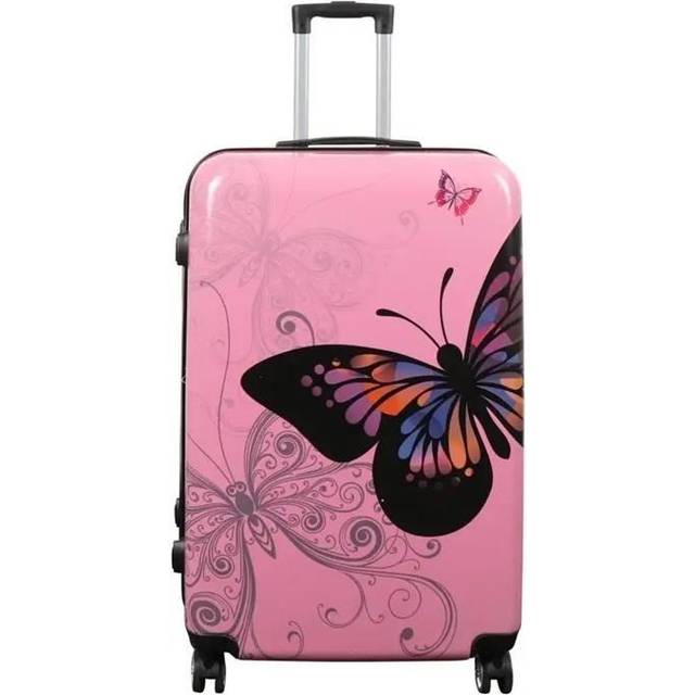 Borg Living Stor kuffert Hardcase kuffert Sommerfugl