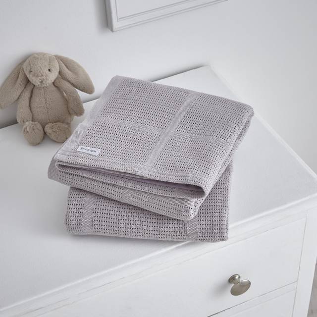 Silentnight Safe Nights 2 Pack Cellular Blanket - Grey
