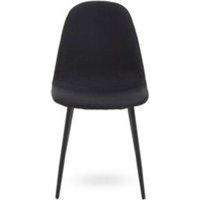 Interiors By Premier Comfortable Sturdy Black Fabric Dining Chair, Contemporary Modern Dining Chair, Versatile Modern Chair