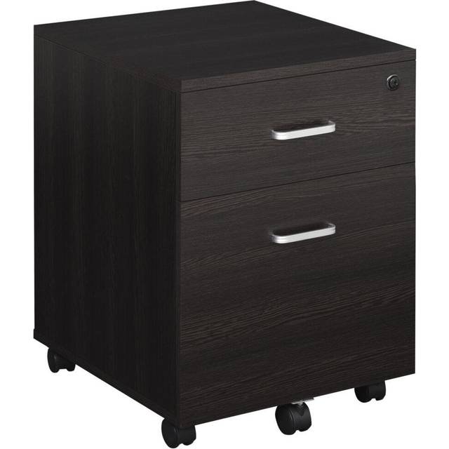 Vinsetto Filing Cabinet with 2 Drawers and Lock 40x44x55cm Black | TJ Hughes
