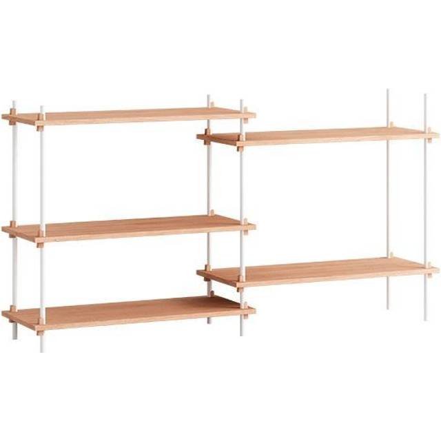 MOEBE - Etagère Shelving System - Marron - MDF placage chêne