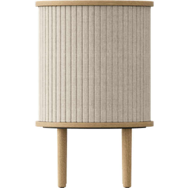 Umage - Audacious Side Table - natur, white sands/Horizons S (100% recyceltes Polyester)/HxØ 59,3x38cm/mit USB Anschluss (59.3 x &#8960;38.0cm)
