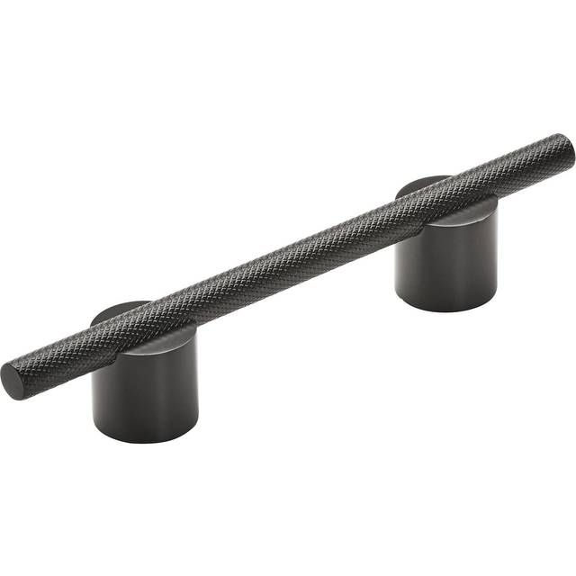 Amerock | Cabinet Pull | Matte Black | 3-3/4 inch (96 mm) Center to Center | Transcendent | 1 Pack | Drawer Pull | Drawer Handle | Cabinet Hardware