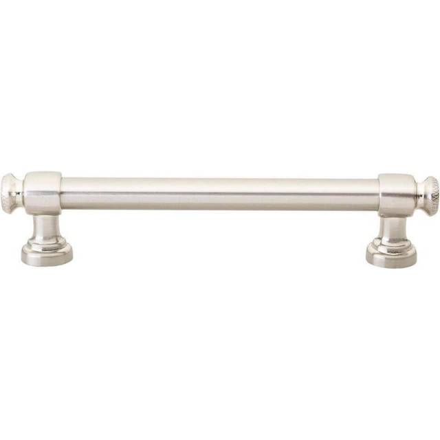 GlideRite Hardware 4361128SN10 5 inch CC Modern Solid Steel Euro Cabinet Bar Pulls 10 Pack  5  Satin Nickel Finish