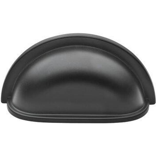 "GlideRite Hardware 953-MB-1 Type Hooks CC Classic Bin Cabinet Pull  2.875""""""""  Matte Black Finish"
