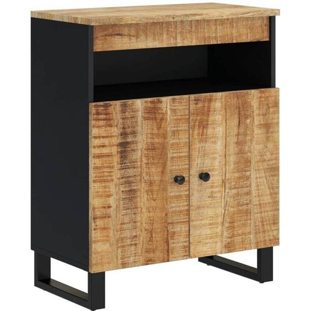 Vidaxl Sideboard With 2 Doors 60X33X75 Cm Solid Wood Mango, Brown