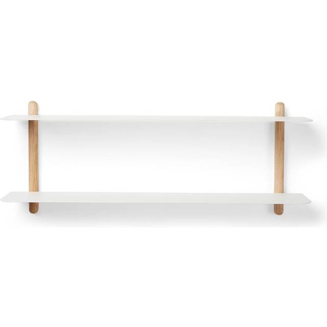 Nivo Wall Shelf F, Light Oak / White