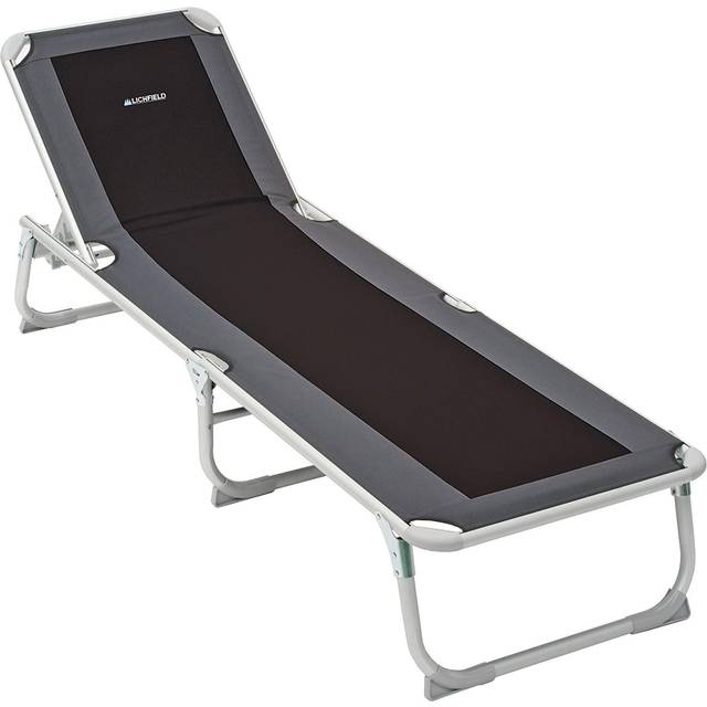 SHEIN Deluxe Foldable Sun Lounger For Garden Or Camping [ Exclusive] 5 Adjustable Sitting Positions Reclining Chair Portable For Beach Pools Courtya Strong