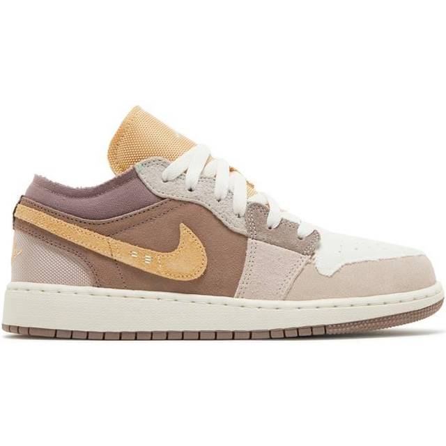 (GS) Air Jordan 1 Low SE Craft 'Taupe Haze' DZ4465-200 - TAUPE HAZE/MINT FOAM/CELESTIAL GOLD - 6Y