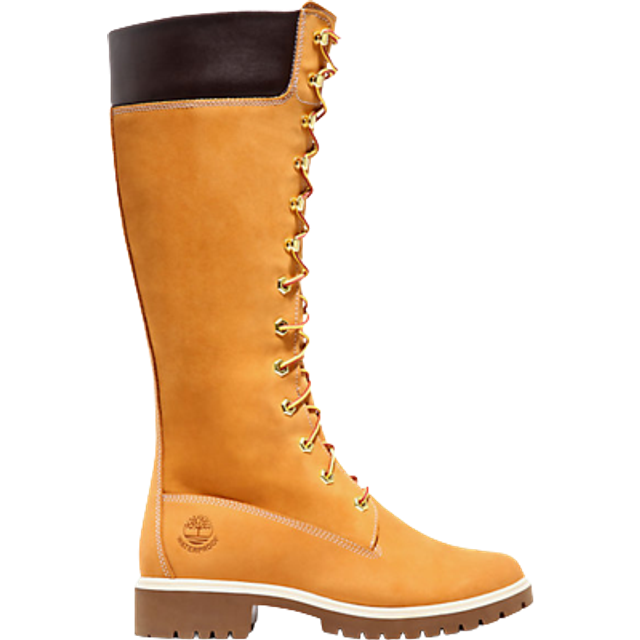 Timberland Women's Premium 14 Inch Tall | Wheat Waterproof Yellow Boots - UK 7.5