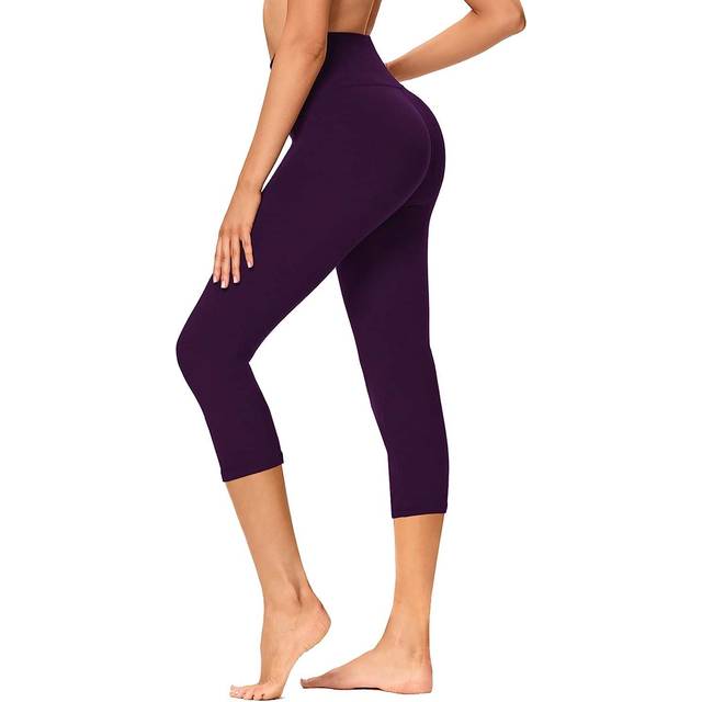 GAYHAY High Waisted Capri Leggings for Women - Soft Slim Yoga Pants for Running Cycling Workout