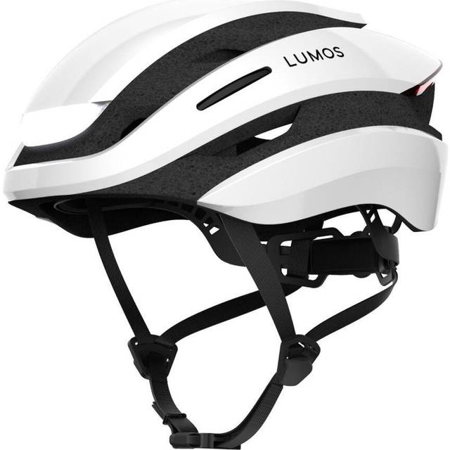 Lumos LHEUT5-AO-WH Ultra Fahrradhelm mit LED in Jet White M-L 54-61 cm
