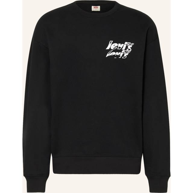 Levi's Relaxd Graphic Crew Tröja för män, Poster Logo Crew Cav, S
