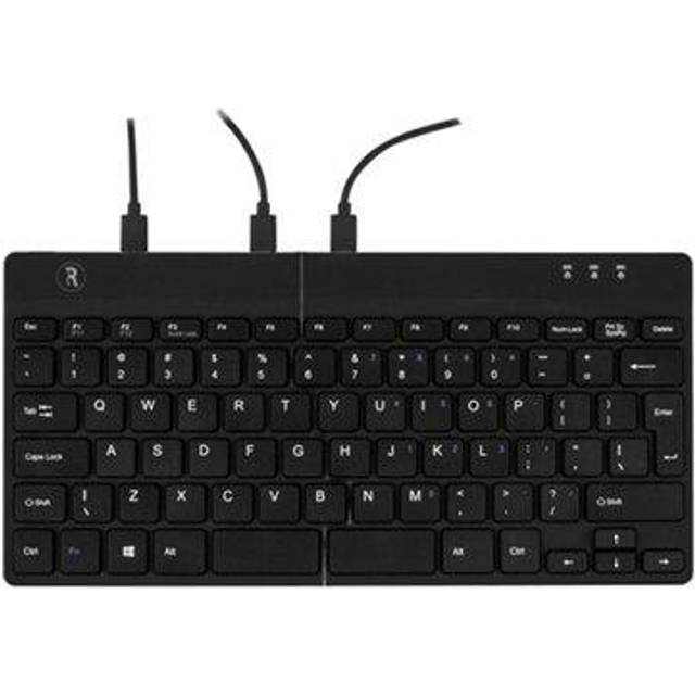 R-Go Split Break - tvådelad ergonomiskt tangentbord, svart