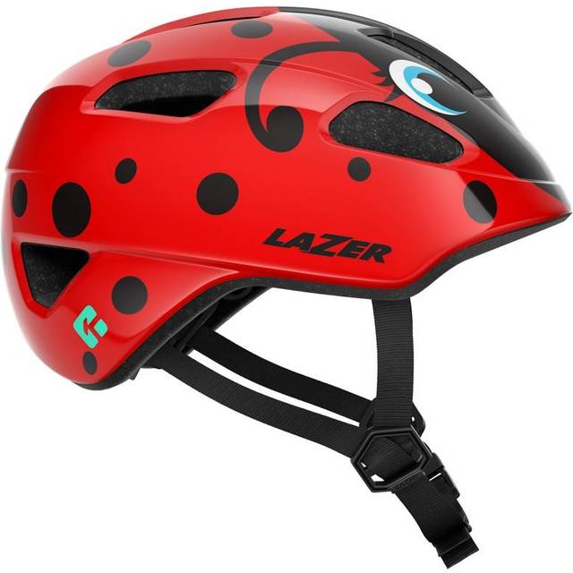 Lazer NutZ KinetiCore Kids Helmet - Ladybug - Black/red