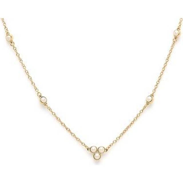 Olivia Burton Gold IP Pearl Cluster Necklace