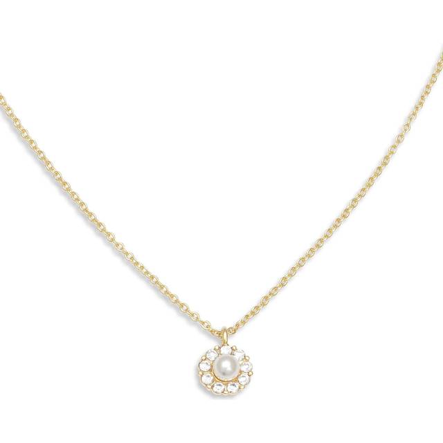 Petite Miss Sofia pearl halsband crystal - Guld / Transparent (L: 40 - 45 cm)