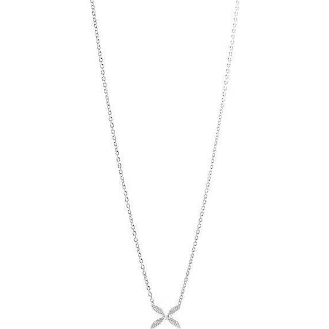 Carolina Gynning - Halsband Sparkling Ellipse Mini - Silver