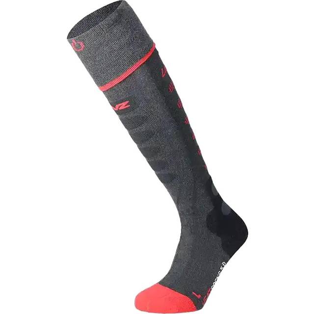 Lenz Heat Sock 5.1 Toe-Cap, socks heatable , color: Dark Grey/Red , size: 39 EU - 41 EU