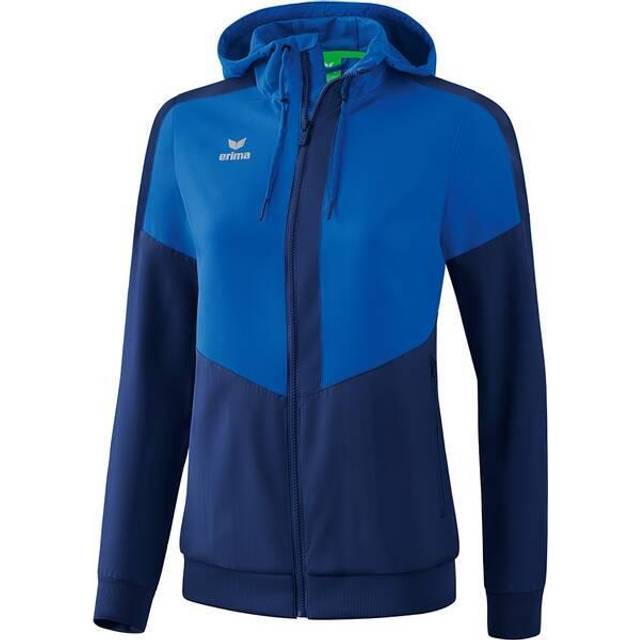 Women's hooded jacket Erima Tracktop Squad - Bleu