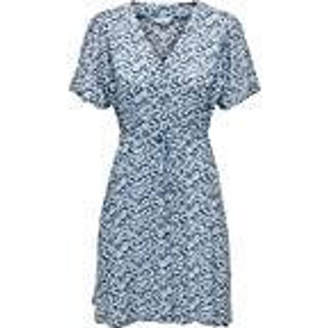 Short dress for women Only Evida - Bleu