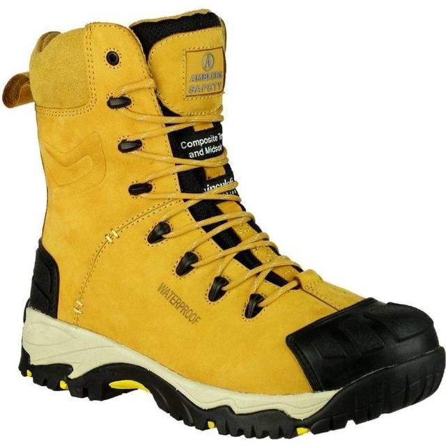 Mens Amblers Fs998 Side Zip Composite Toe/midsole Safety Work Boots Size 6 To 13
