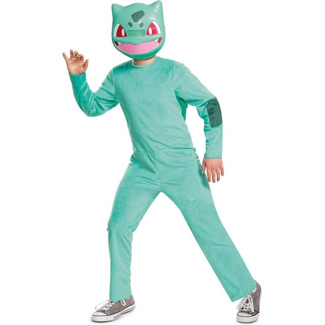Kid's Pokémon Classic Bulbasaur Costume | Pokemon Costumes - Green&#47;Blue (10/12)