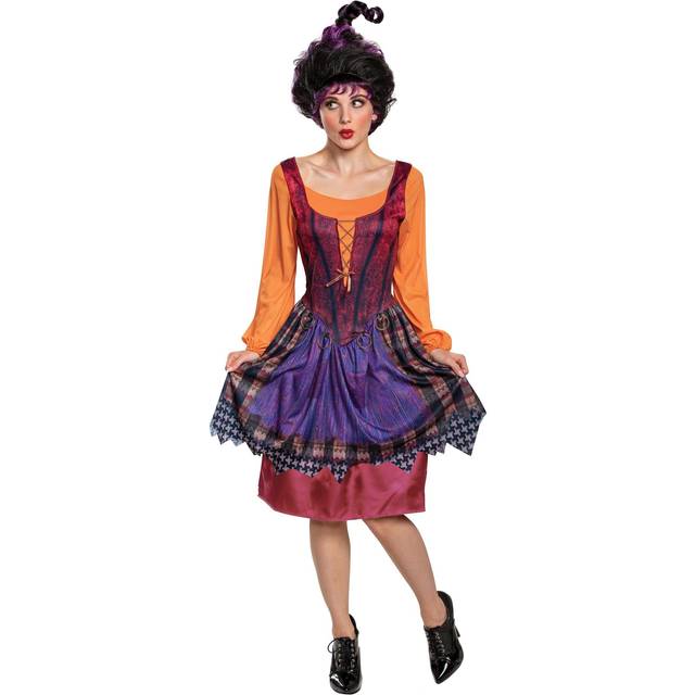 Hocus Pocus Classic Mary Costume for Women | Hocus Pocus Costumes - Red&#47;Orange&#47;Purple (XS)