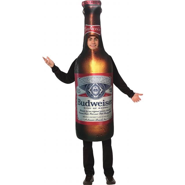 Budweiser Bottle Adult Costume | Adult Costumes - Yellow (One-Size)