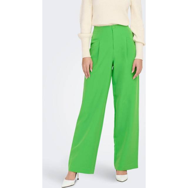 Only Green / Vibrant Green Maia Wide Leg Fit Trousers - 6