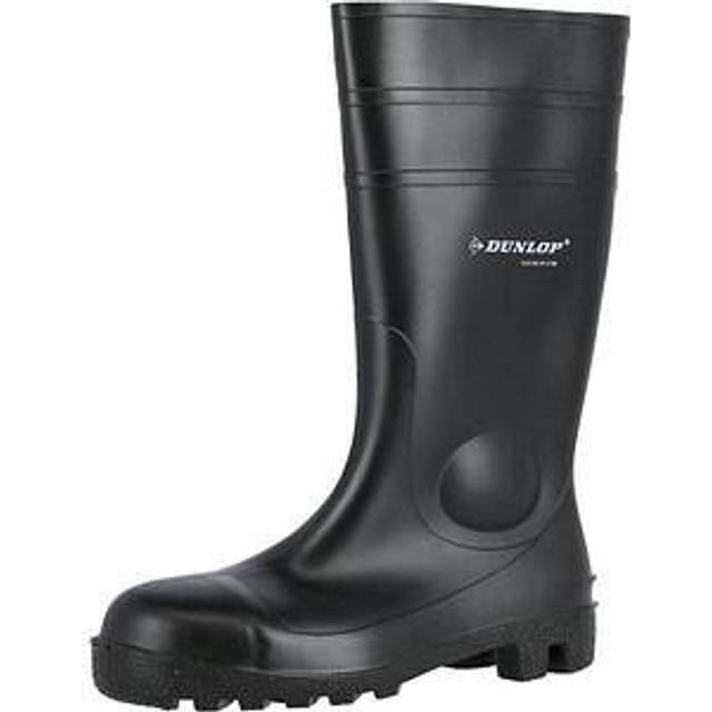 Dunlop Protomaster Full Safety PVC Wellington - Black - UK 10.5 | EU 45