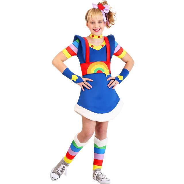 Rainbow Brite Girl's Costume | TV Show Costumes - Blue&#47;Red&#47;Yellow (XL)