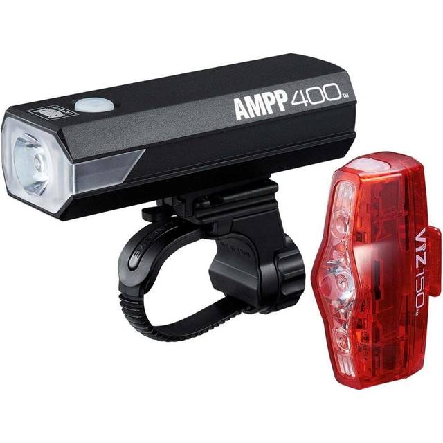 Cateye Ampp 200/orb Rechargable Light Set