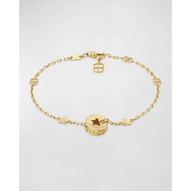 Gucci Icon 18ct Yellow Gold Star Bracelet
