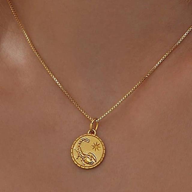 Rachel Jackson Zodiac Necklace, Scorpio, Women - Corpio