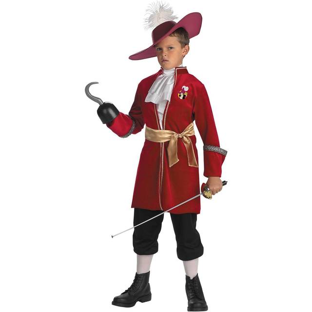 Captain Hook Costume for Kids | Kid's Disney Costumes - Black&#47;Red&#47;White (3T/4T)