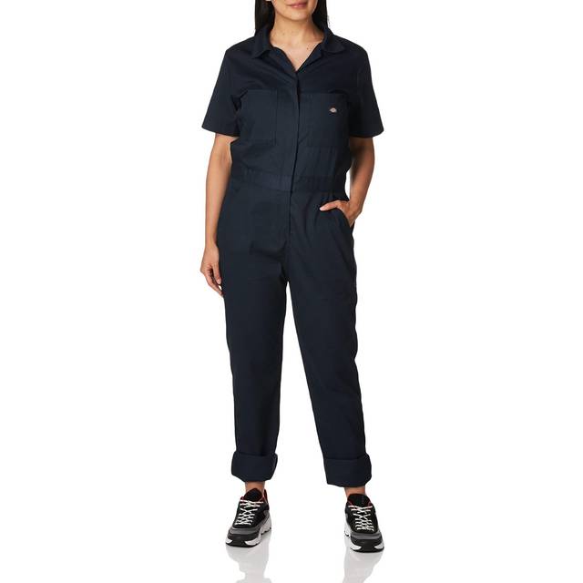 Dickies womens Short Sleeve Flex Work Utility Coveralls  Dark Navy  X-Large US