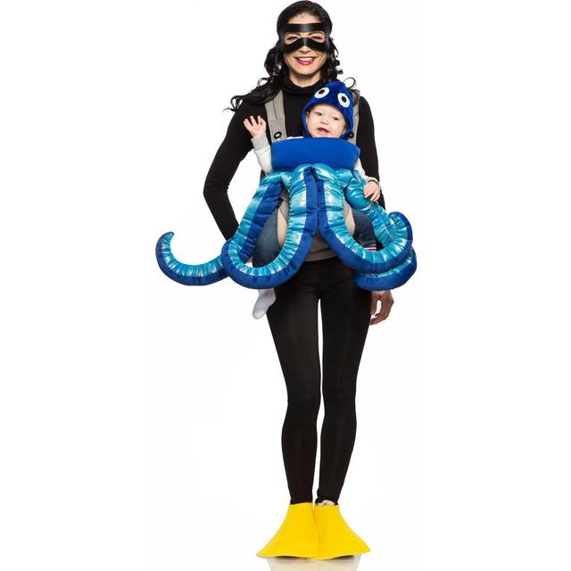 Diver and Baby Octopus Costume - Blue&#47;Yellow (One-Size)