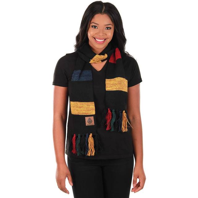 Hogwarts Heathered Knit Adult Scarf | Harry Potter Accessories - Yellow&#47;Black&#47;Red (One-Size)