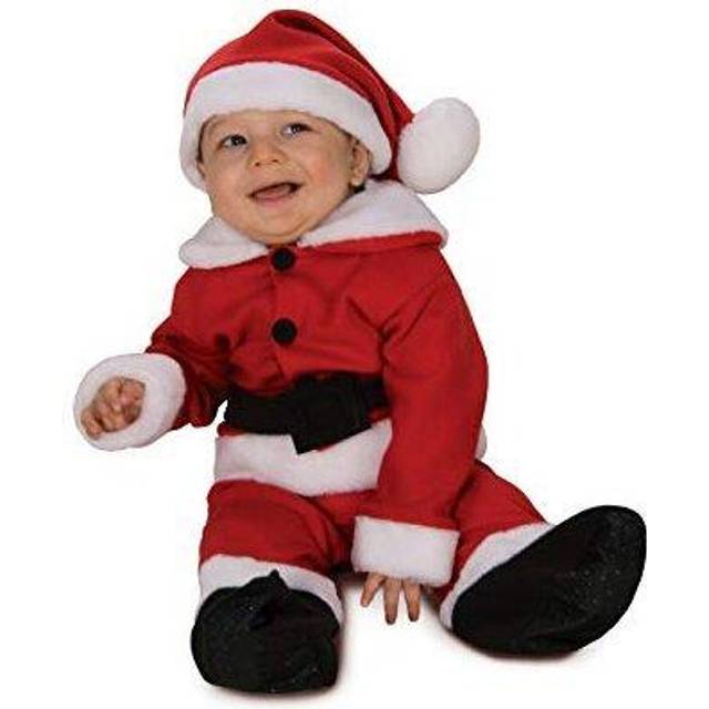 Fleece Santa Costume With Belt Newborn Child 6-12 Months