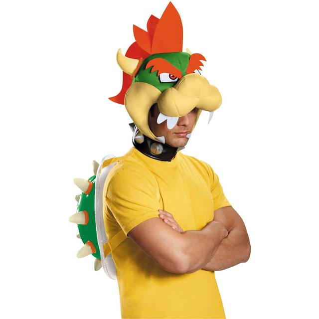 Super Mario Bros. Bowser Costume Accessory Kit for Adults - Orange&#47;Yellow (One-Size)