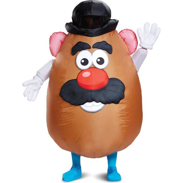 Inflatable Mr. Potato Head Costume for Adults | Inflatable Costumes - Black&#47;Brown&#47;Red (One-Size)