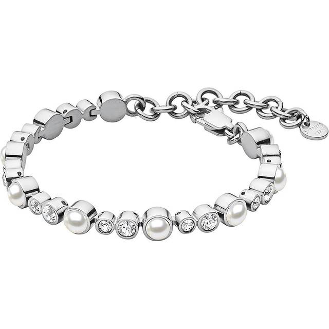 Dyrberg/Kern – Sacha Armband, Silver/vit